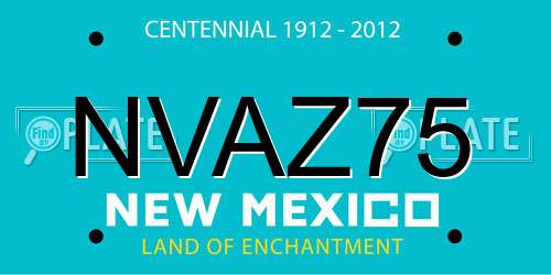 NVAZ75 New Mexico License Plate