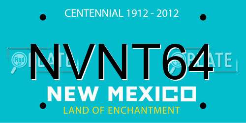 NVNT64 New Mexico License Plate