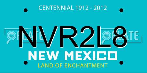 NVR2L8 New Mexico License Plate