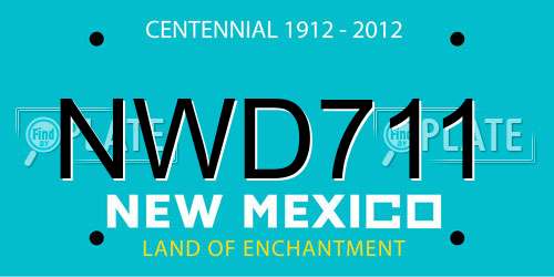 NWD711 New Mexico License Plate