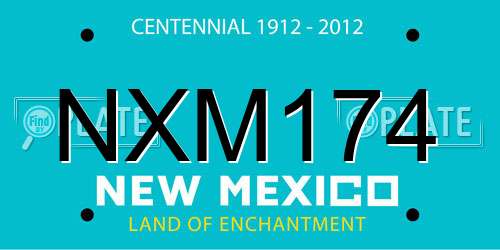 NXM174 New Mexico License Plate