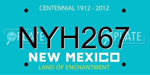 NYH267 New Mexico License Plate