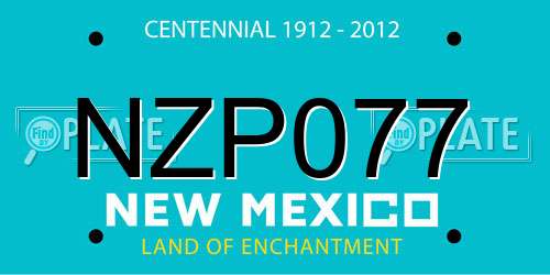 NZP077 New Mexico License Plate