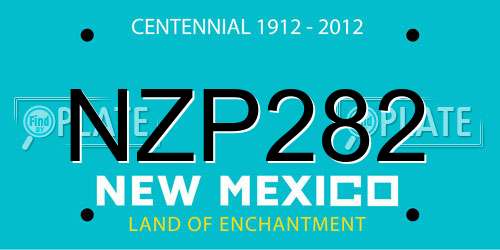 NZP282 New Mexico License Plate