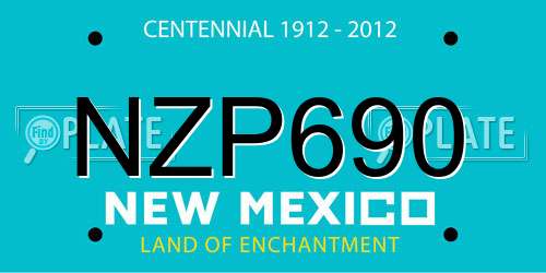 NZP690 New Mexico License Plate