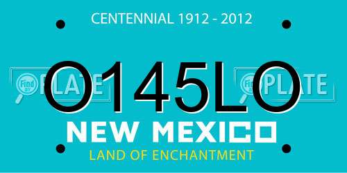 O145LO New Mexico License Plate