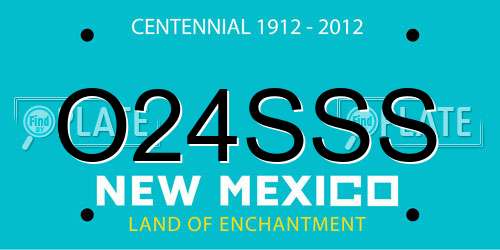 O24SSS New Mexico License Plate