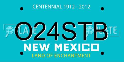 O24STB New Mexico License Plate