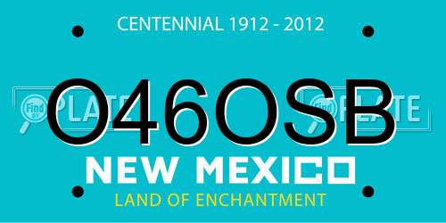 O46OSB New Mexico License Plate