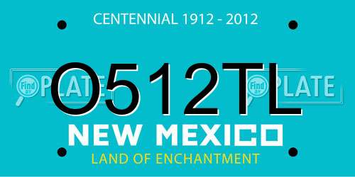 O512TL New Mexico License Plate