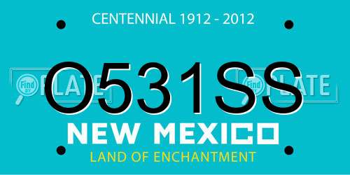 O531SS New Mexico License Plate