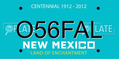 O56FAL New Mexico License Plate