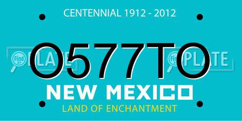 O577TO New Mexico License Plate