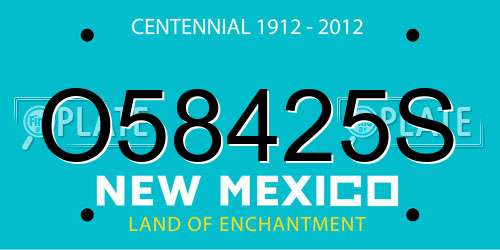 O58425S New Mexico License Plate