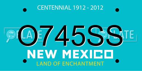 O745SS New Mexico License Plate