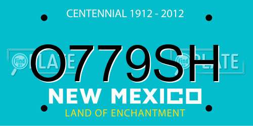 O779SH New Mexico License Plate