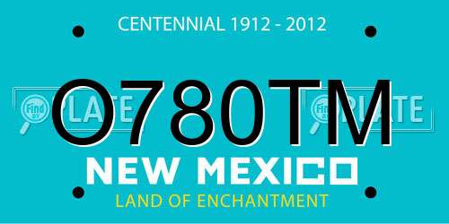 O780TM New Mexico License Plate