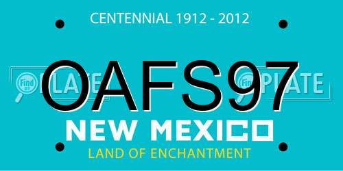 OAFS97 New Mexico License Plate