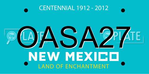 OASA27 New Mexico License Plate
