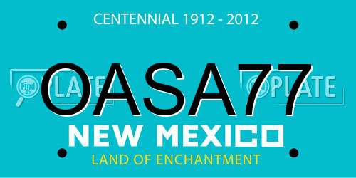 OASA77 New Mexico License Plate