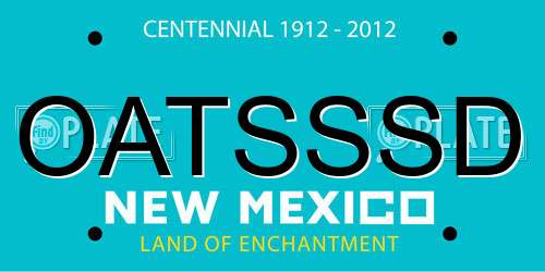 OATSSSD New Mexico License Plate