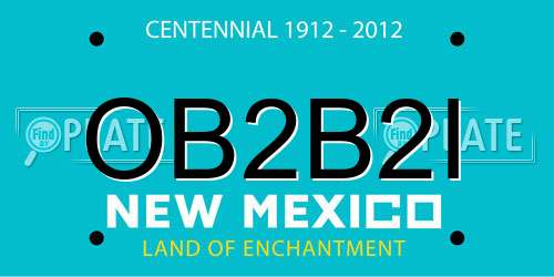 OB2B2I New Mexico License Plate