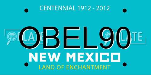 OBEL90 New Mexico License Plate