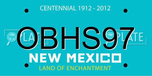 OBHS97 New Mexico License Plate