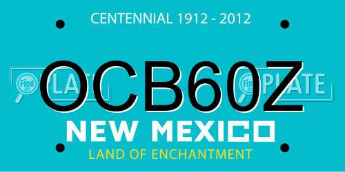 OCB60Z New Mexico License Plate