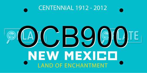 OCB900 New Mexico License Plate