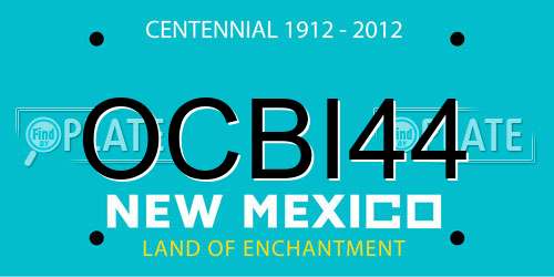 OCBI44 New Mexico License Plate