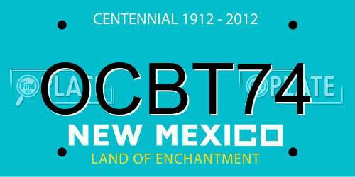 OCBT74 New Mexico License Plate