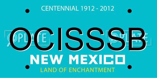 OCISSSB New Mexico License Plate