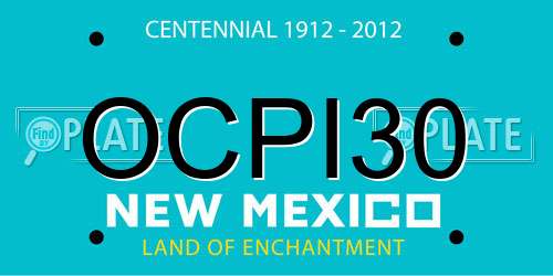 OCPI30 New Mexico License Plate