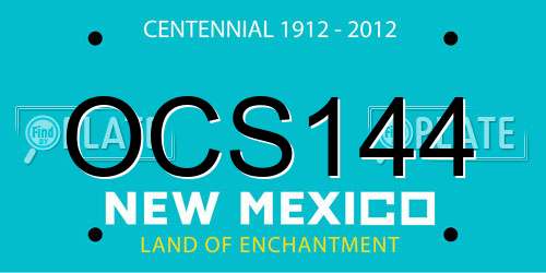 OCS144 New Mexico License Plate