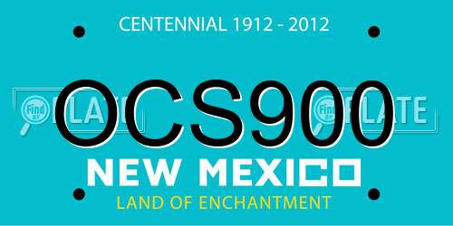 OCS900 New Mexico License Plate