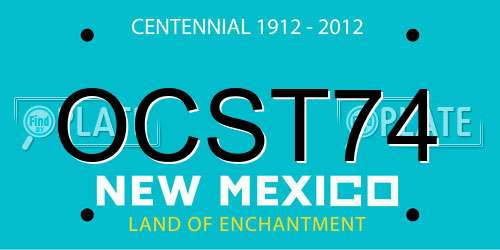 OCST74 New Mexico License Plate