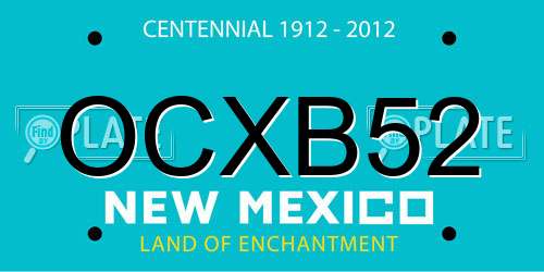OCXB52 New Mexico License Plate