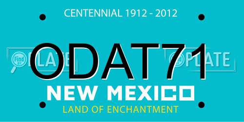 ODAT71 New Mexico License Plate