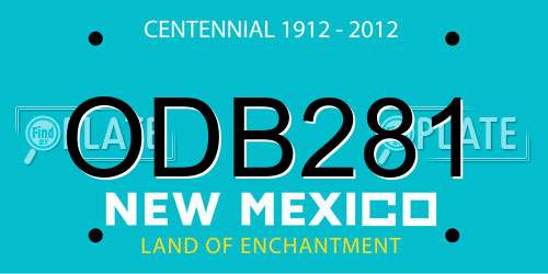 ODB281 New Mexico License Plate