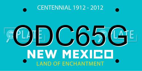 ODC65G New Mexico License Plate
