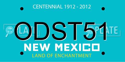ODST51 New Mexico License Plate