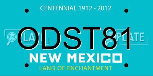 ODST81 New Mexico License Plate