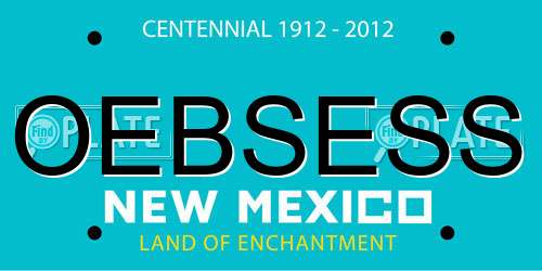 OEBSESS New Mexico License Plate