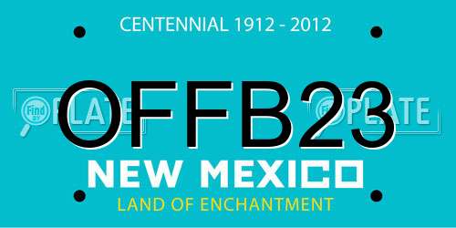 OFFB23 New Mexico License Plate