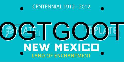 OGTGOOT New Mexico License Plate