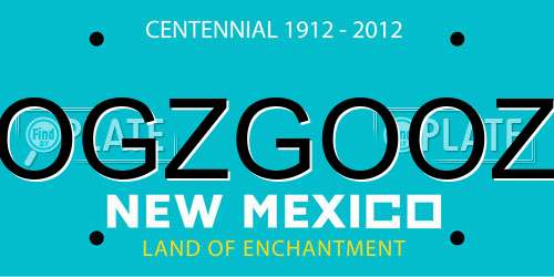 OGZGOOZ New Mexico License Plate
