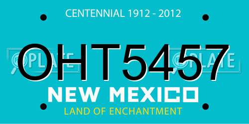 OHT5457 New Mexico License Plate