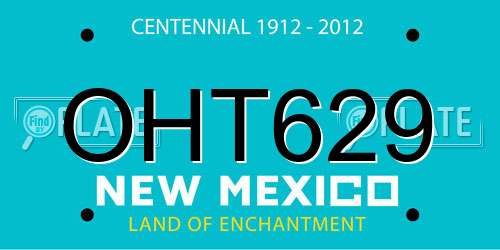OHT629 New Mexico License Plate