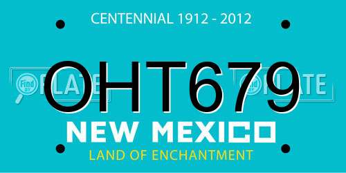 OHT679 New Mexico License Plate